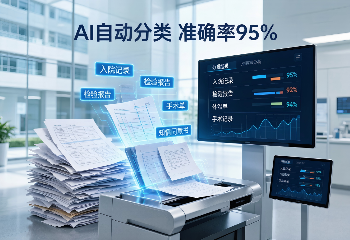 数字化病案管理系统：一条AI智能流水线如何让病案翻拍效率提升50%